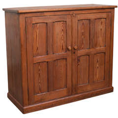 Pine Panelled Cupboard.