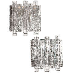 Pair of Glass Sconces by Doria 1