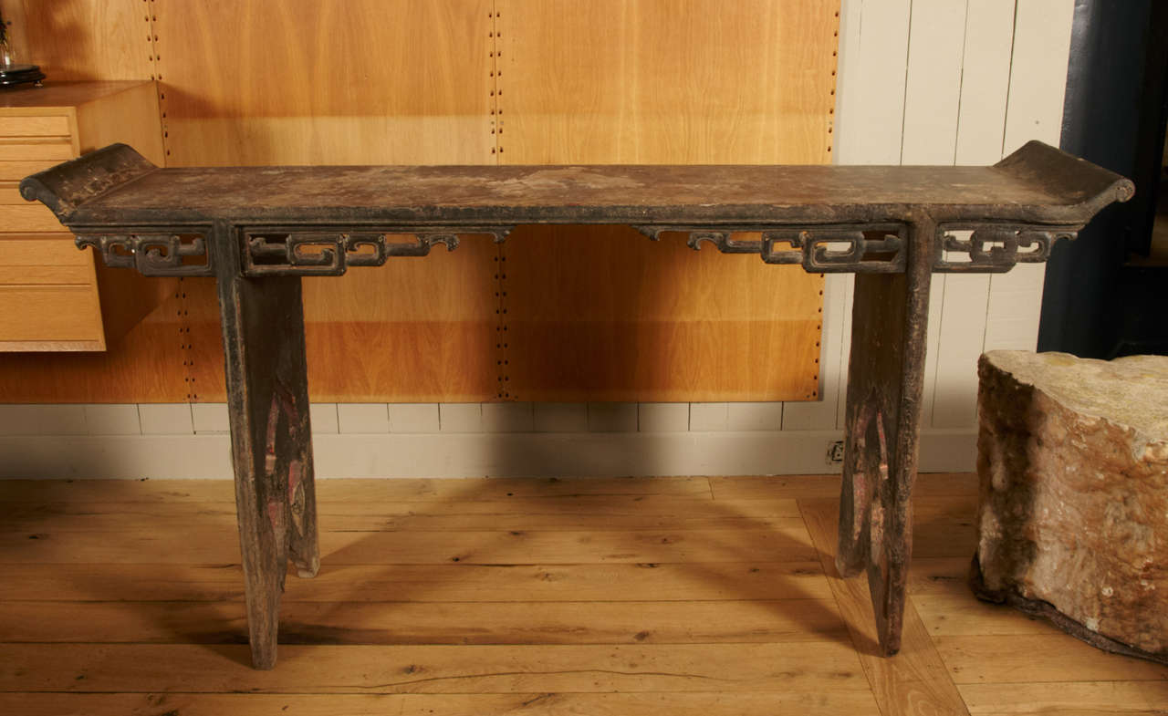 Chinese 18th Century Elm Console or Altar