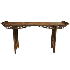 Chinese 18th Century Elm Console or Altar