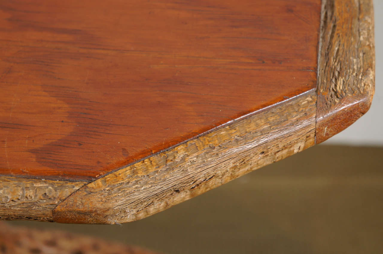 American Craftsman Southwestern Cactus Wood and Pine Table For Sale