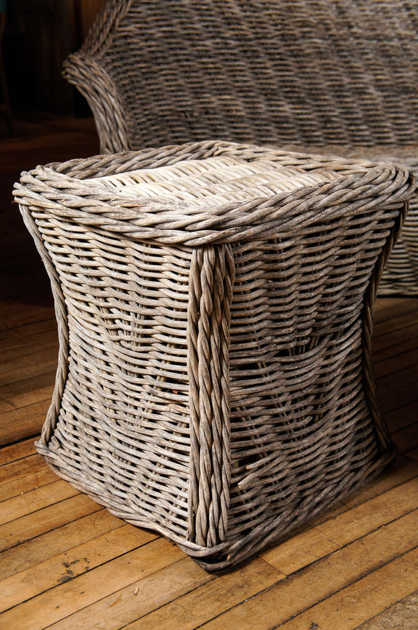 American 3 Piece 60's Wicker Set