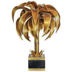Palm tree Floor or Table Lamp by Maison Jansen