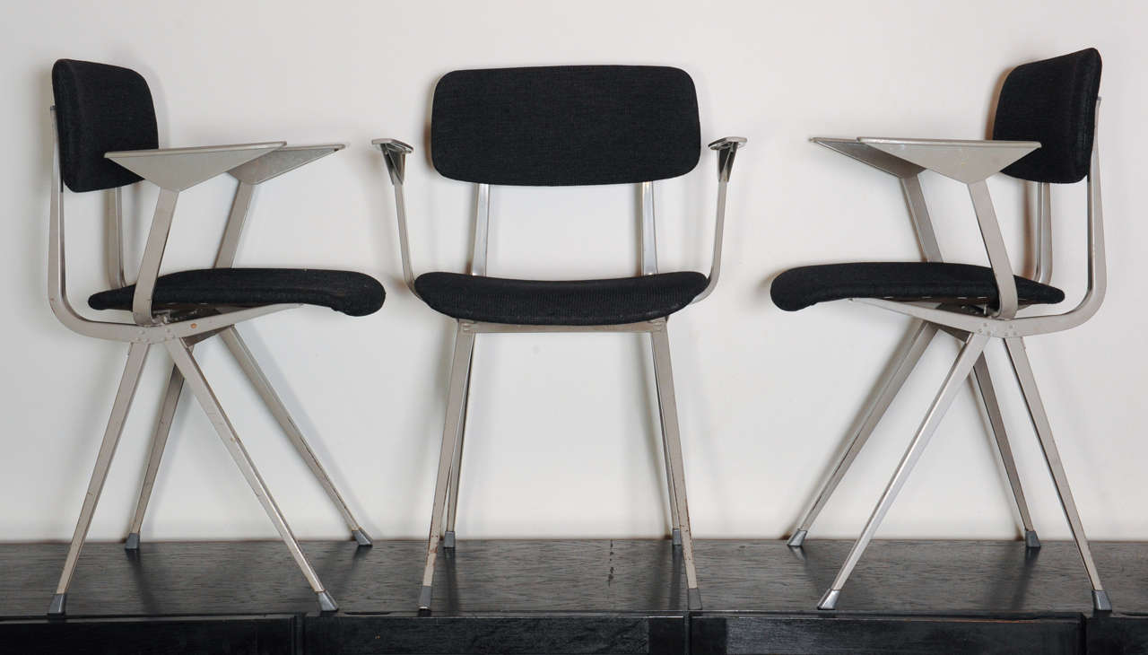 Set of 6 industrial chairs "Result" by Friso Kramer for Ahrend