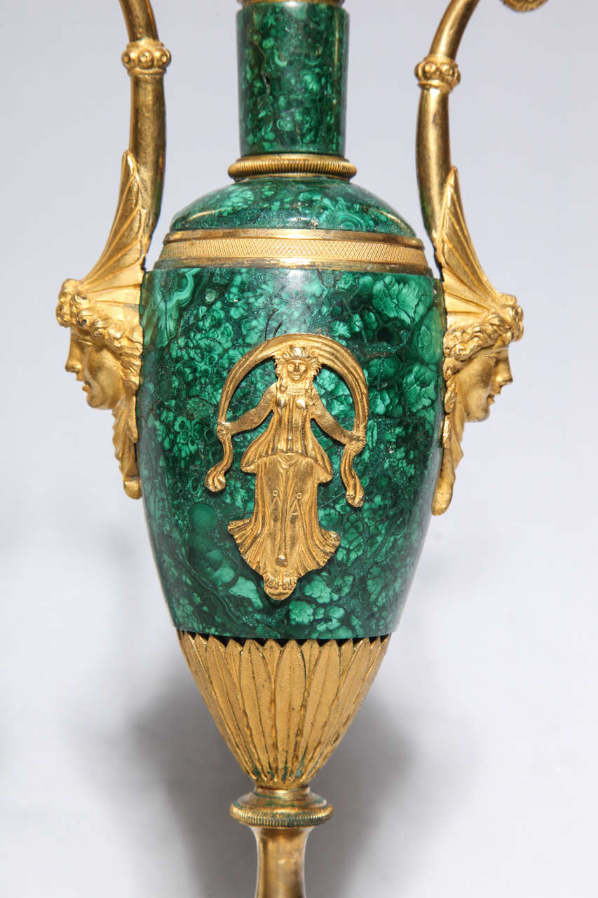 malachite vase