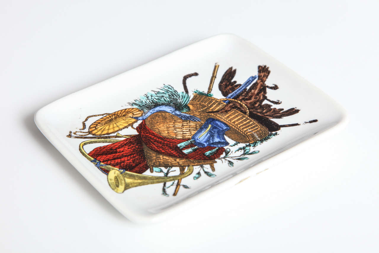 Festive Fornasetti "Vinta" Dish