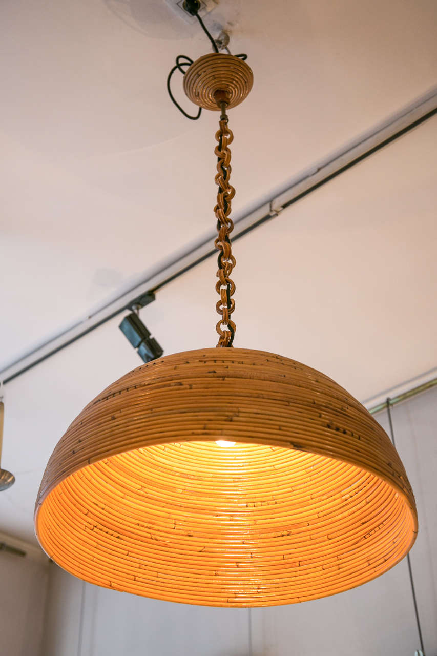 Large vintage cane chandelier at 1stDibs