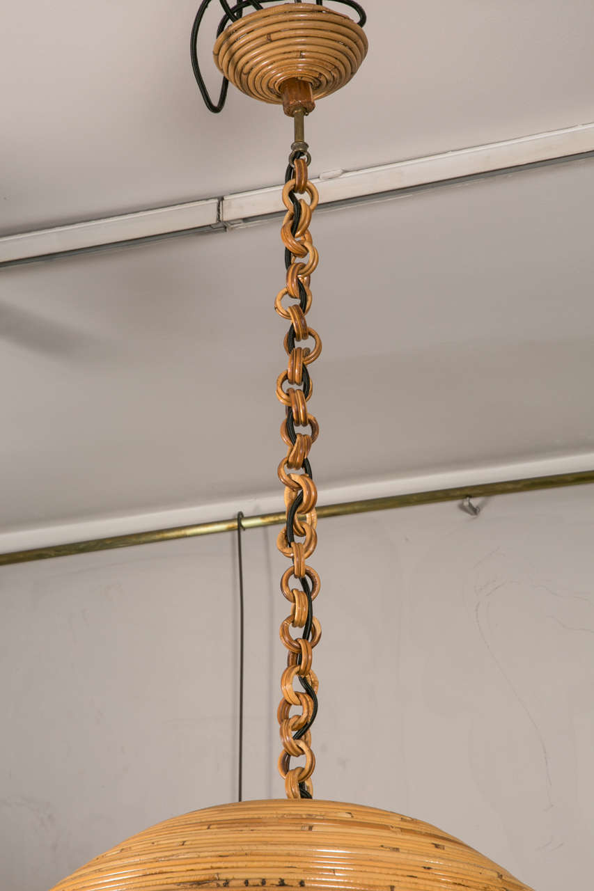 Large vintage cane chandelier at 1stDibs