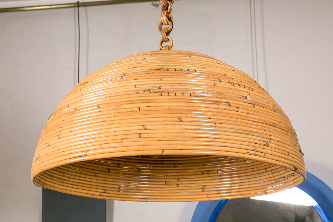 Large vintage cane chandelier at 1stDibs