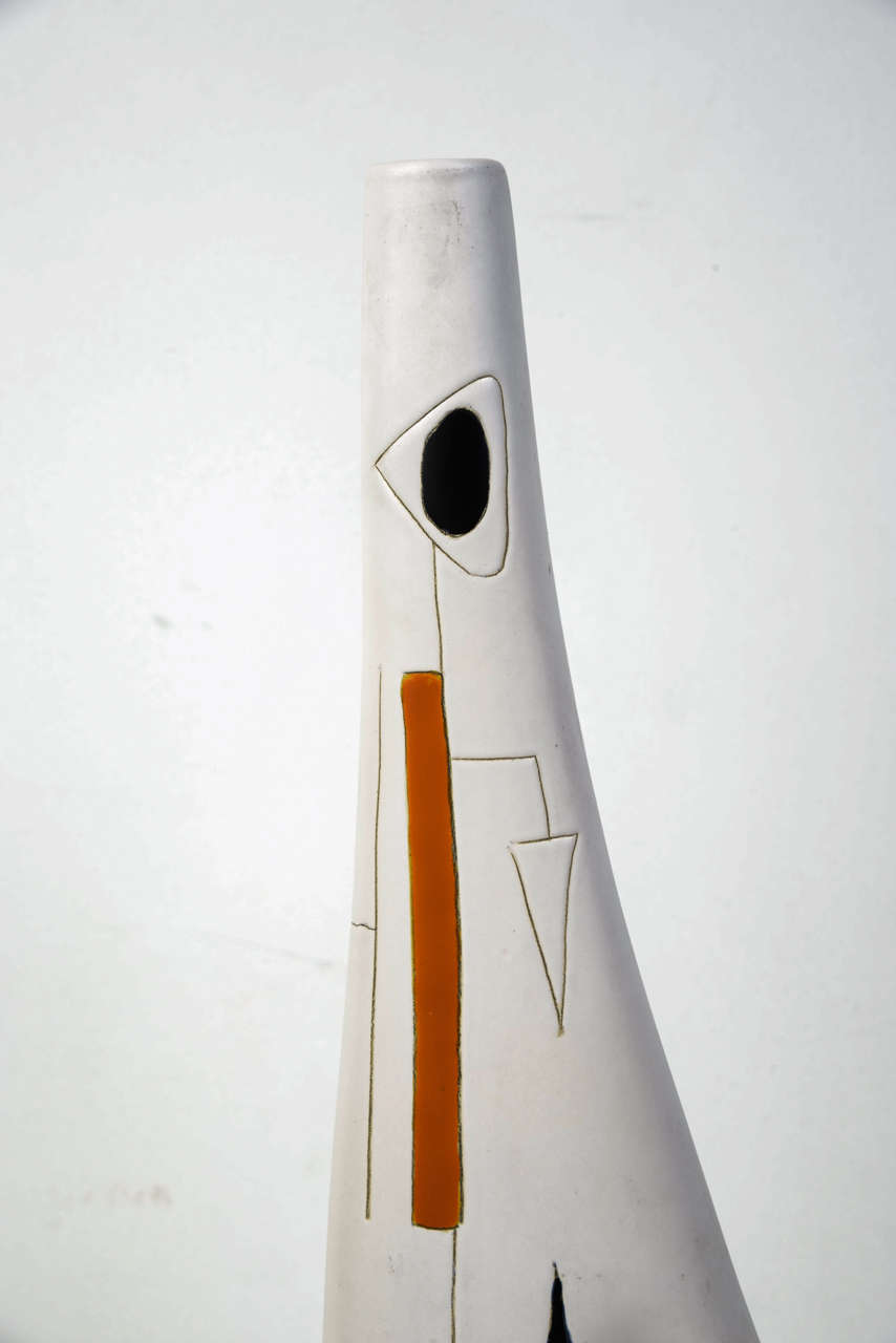 Vase en céramique:: circa 1950 par Peter Orlando Excellent état à Paris, FR