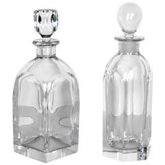 Mid-Century Orrefors Crystal Decanters