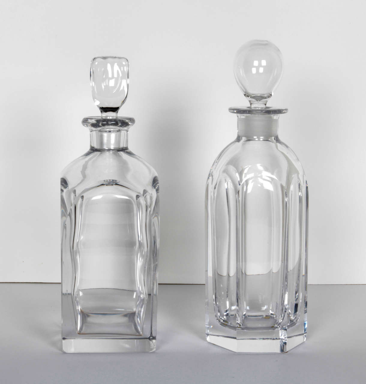 MidCentury Orrefors Crystal Decanters at 1stDibs