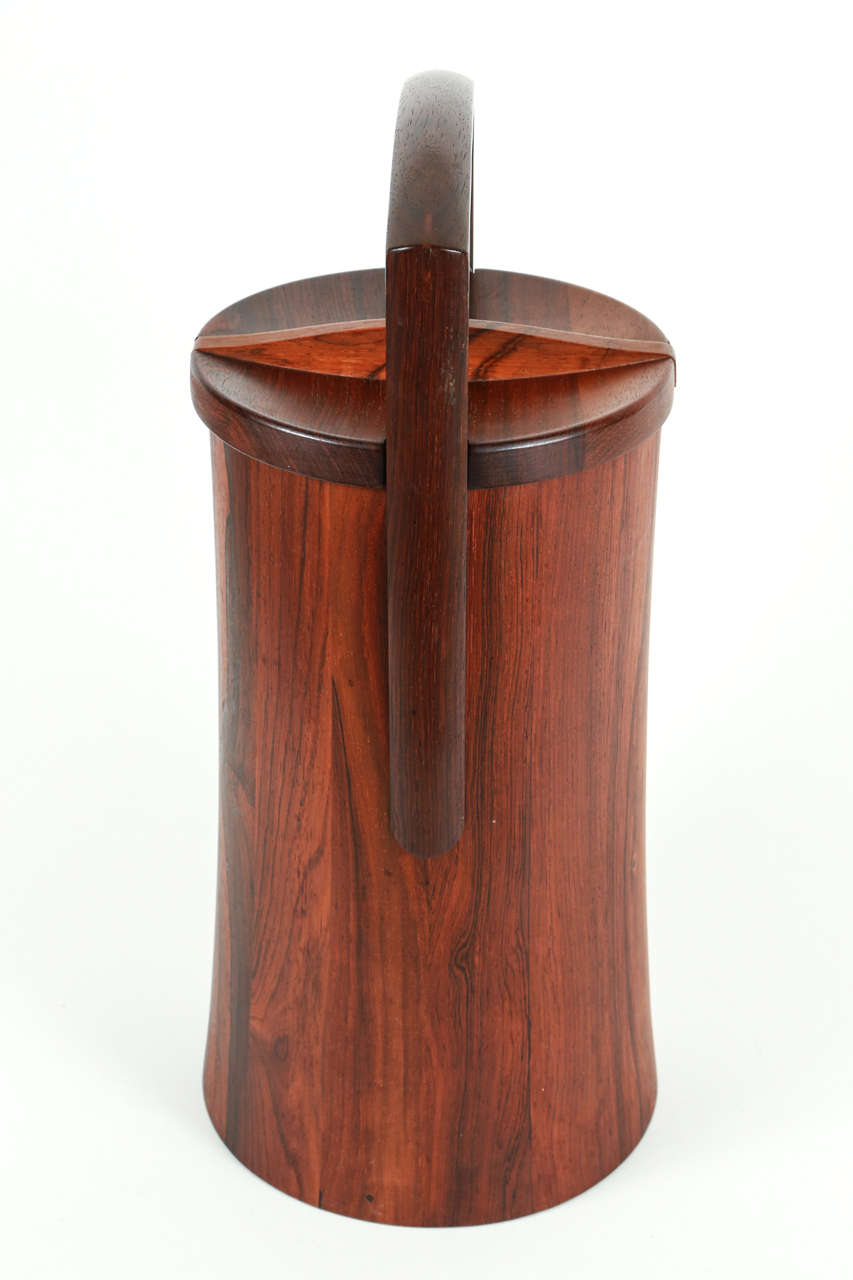 Tall Rosewood Ice Bucket Designed by Jens Quistgaard For Sale 1