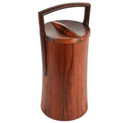 Tall Rosewood Ice Bucket Designed by Jens Quistgaard