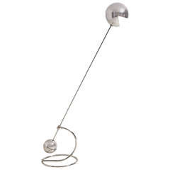 Vintage Rare Floor Lamp "3s" Adjustable by Paolo Tilche