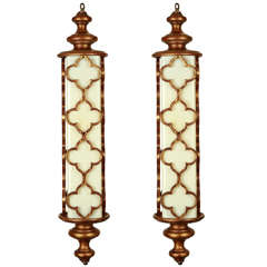 Pair of Ornamental Pendant Lamps