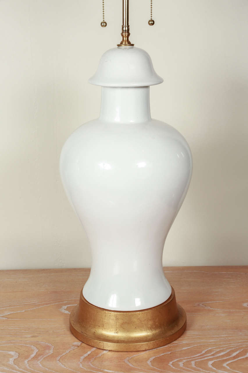 Monumental Pair of Ginger Jar Style Lamps In Excellent Condition In New York, NY