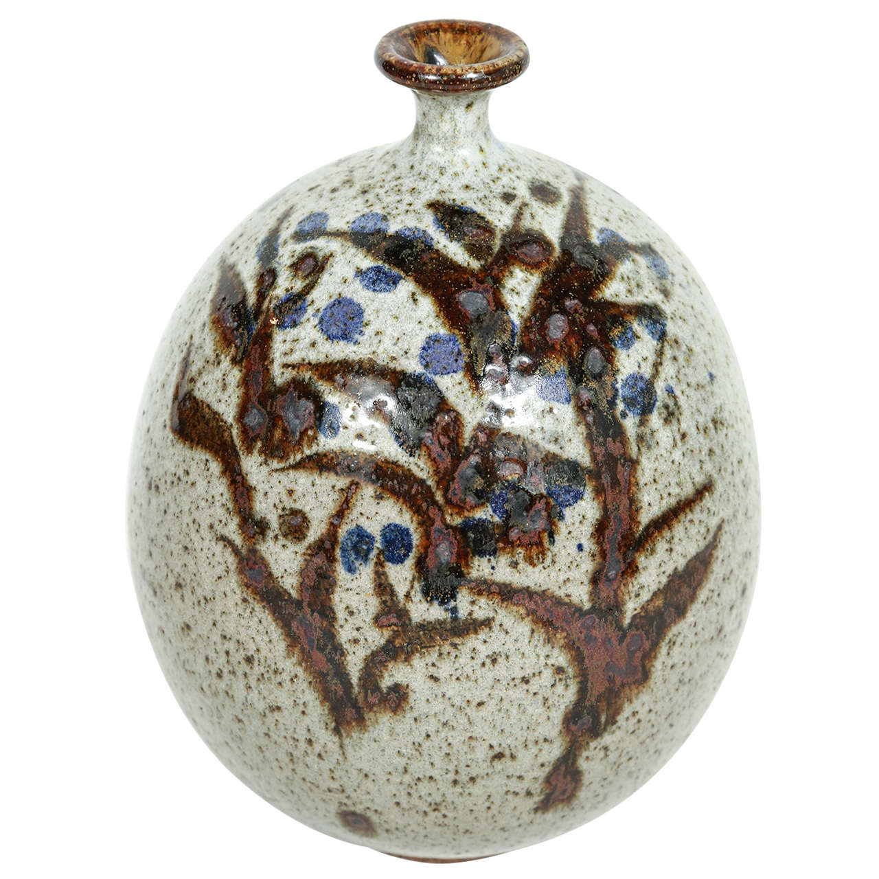 Peter Voulkos Stoneware Bottle Exhibited in California Designed Exhibition, 1955