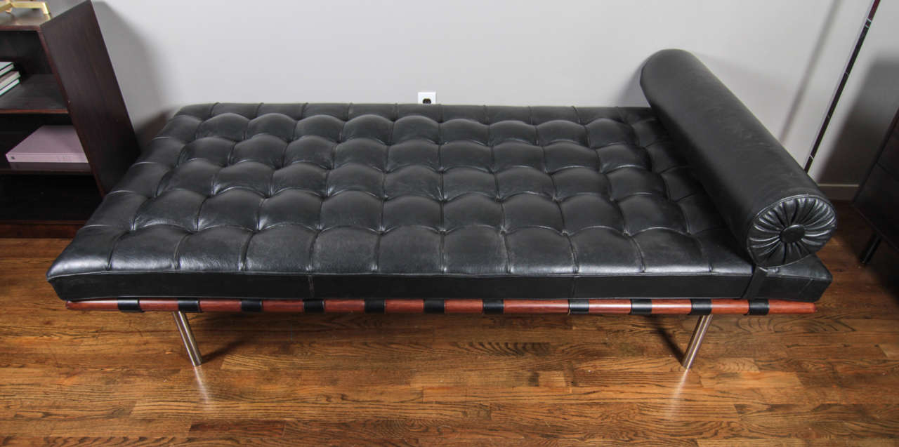 Vintage Barcelona Daybed by Mies van der Rohe, Mfg. Knoll at 1stDibs