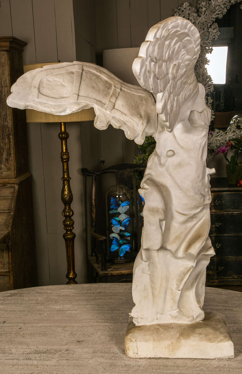Tall Academy Plaster of the Victory of Samothrace, circa 1900 2