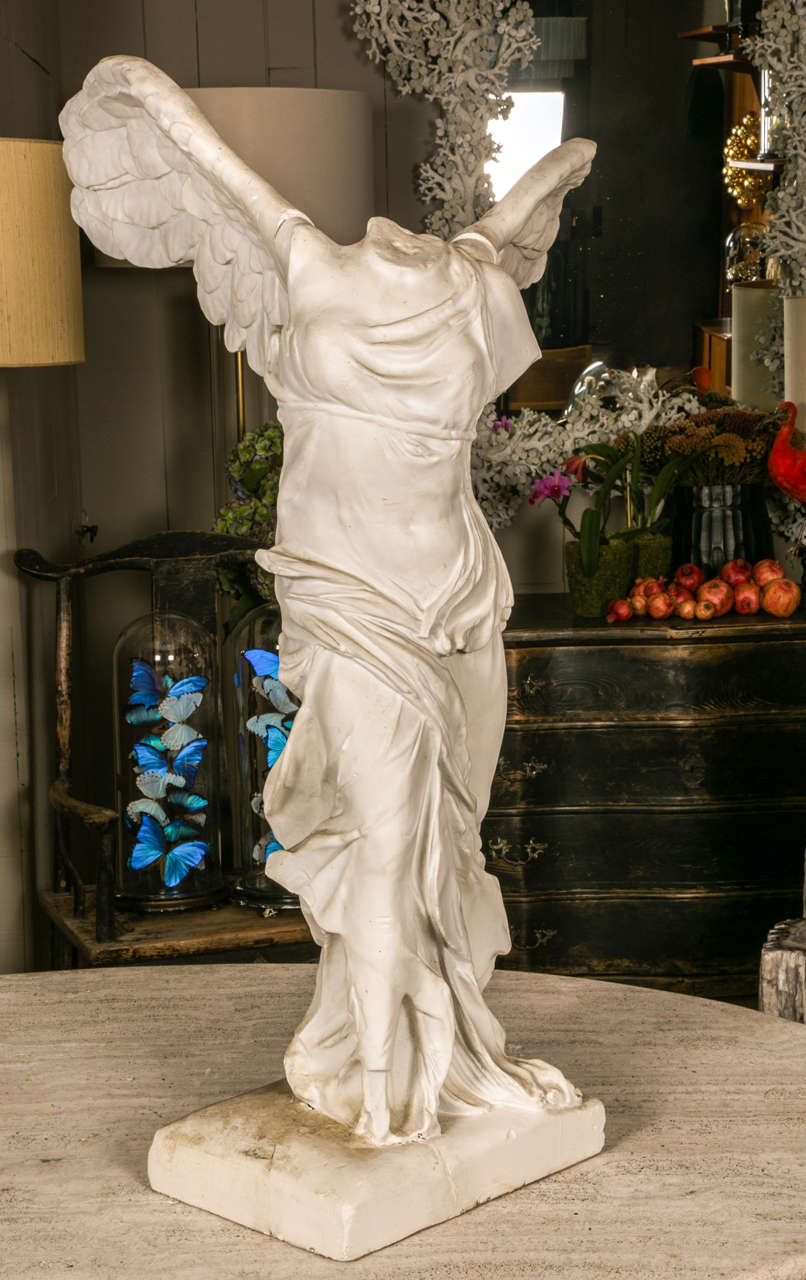 Tall Academy Plaster of the Victory of Samothrace, circa 1900 4