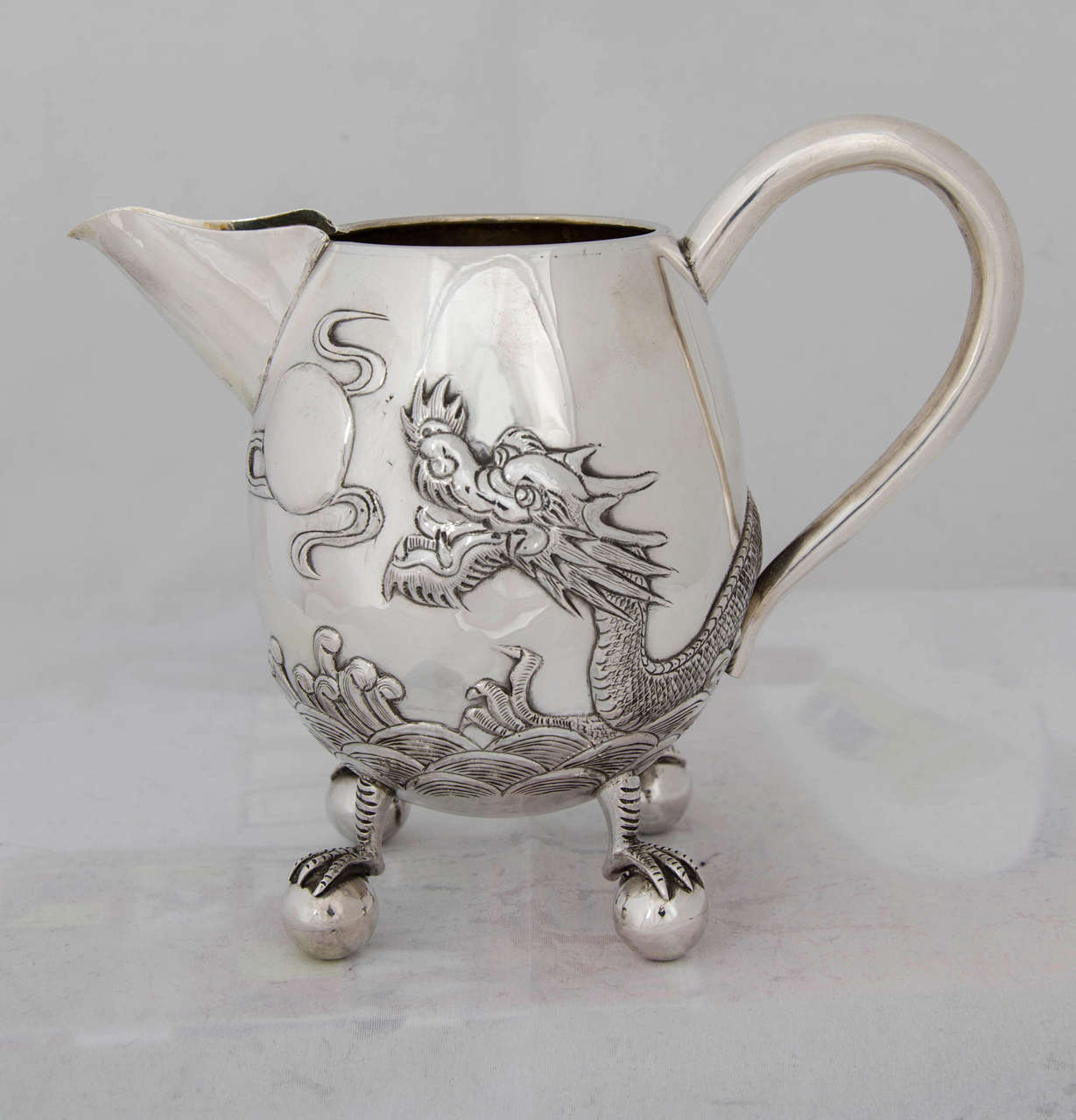 Chinese Export Silver Teaset 3