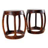 Antique Pair of 18th C Chinese Stools