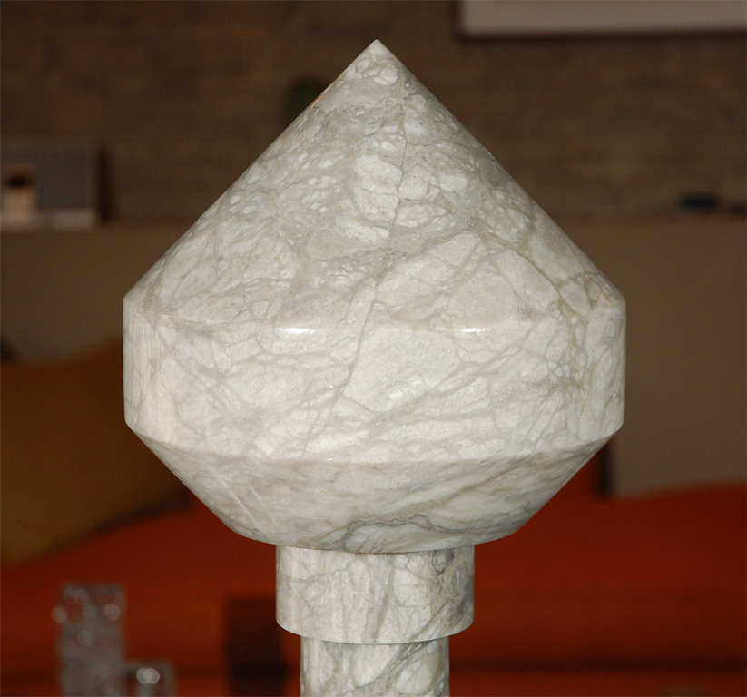 Conical Stem Alabaster Table Lamp