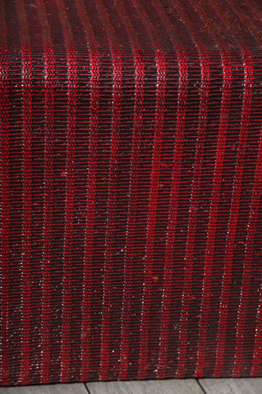 A Karl Springer Style Linen Wrapped Coffee Table 1