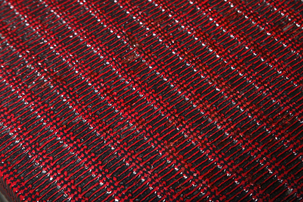 A Karl Springer Style Linen Wrapped Coffee Table 4