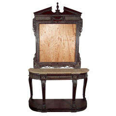 Regency  Style Console And  Mirror