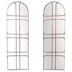 Pair of Arched Georgian Style Iron Window Frames