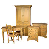 Retro Five  Piece  Hand  Decorated  Bedroom  Set By Blair House