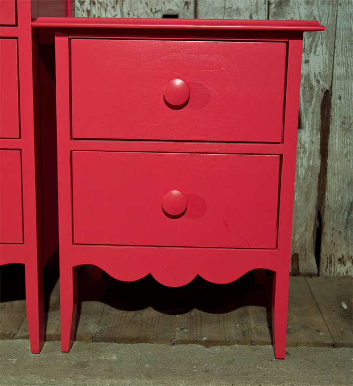 American MAINE  COTTAGE  PAINTED  DRESSER  AND NIGHT  COMMODE