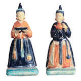 Pair of Chinese Ming Dynasty Court Attendants
