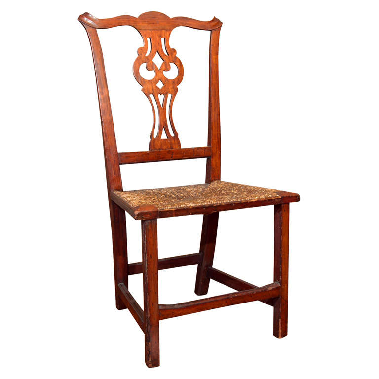 Owl-Eyed American Chippendale Period Chair
