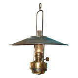 19th Century French Brass and Steel Kitchen Lantern
