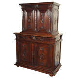 Very Fine Louis  XIII Period Carved Buffet a Deux Corps
