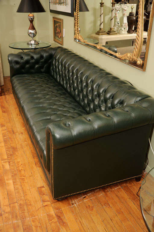 Vintage Chesterfield Sofa by Leathercraft In Excellent Condition In New York, NY