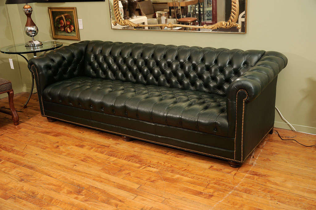 Mid-20th Century Vintage Chesterfield Sofa by Leathercraft