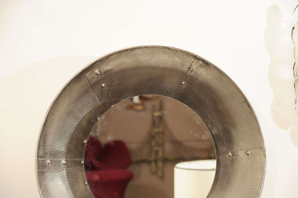 Mid Century Industrial Style Porthole Mirror