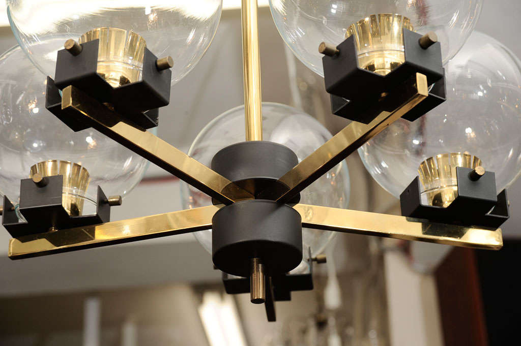 italian mid-century chandelier