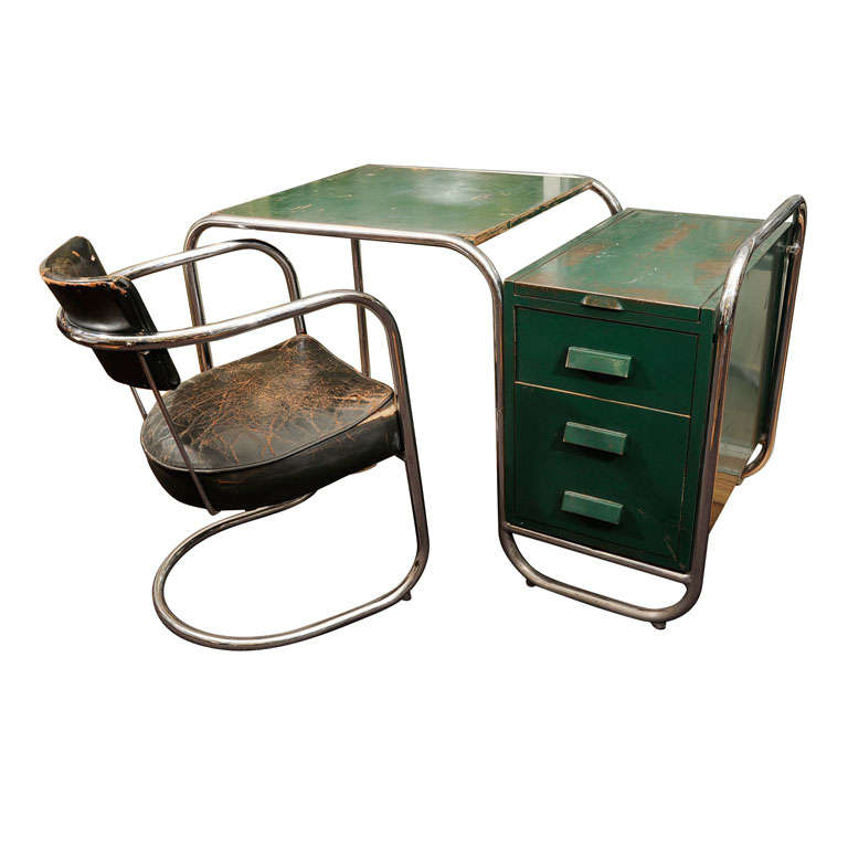 Very Rare KEM Weber Desk and Chair