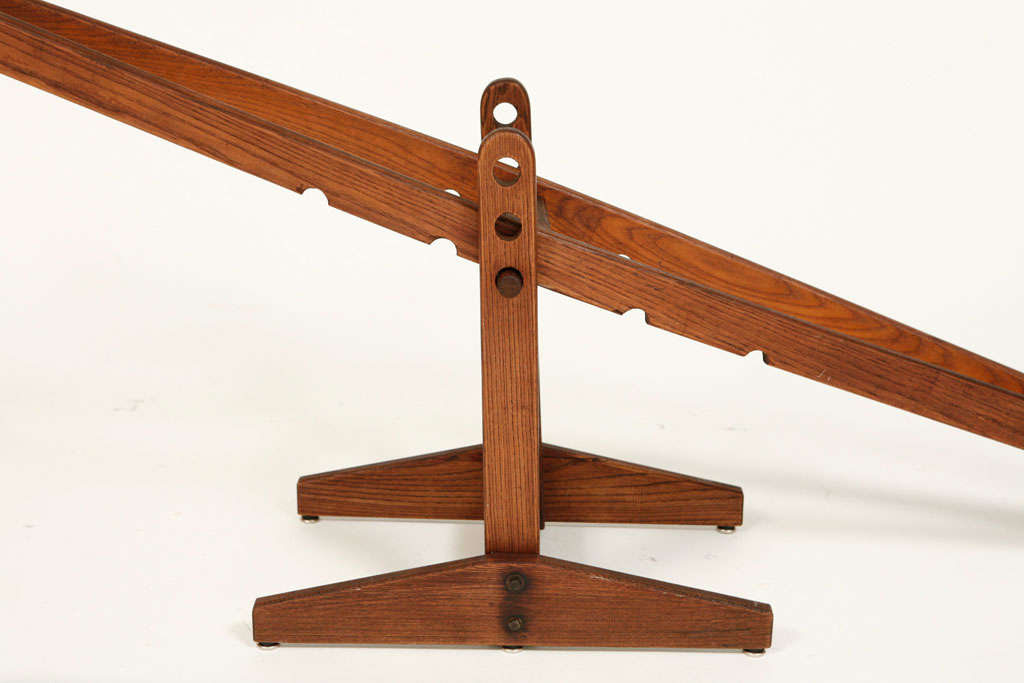 Wood Teeter Totter at 1stDibs vintage teeter totter, antique teeter totter, wooden teeter totter