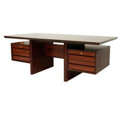 Used Rosewood Executive Desk by CADO