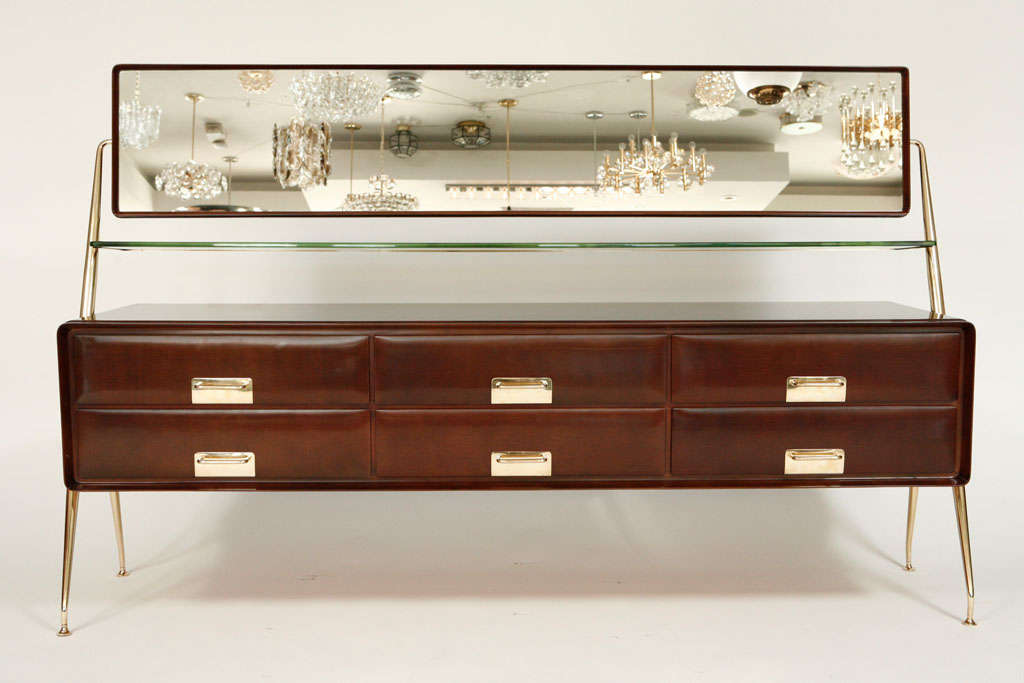 Italian Vanity Dresser by Silvio Cavatorta In Excellent Condition In Beverly Hills, CA