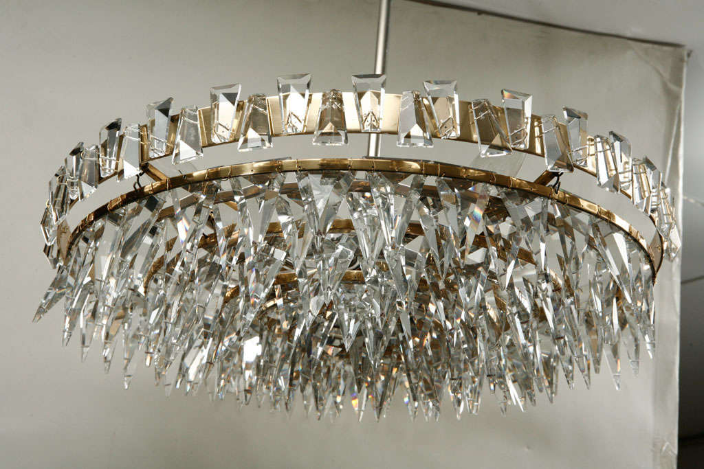 "Spike Stone" Chandelier by Bakalowits