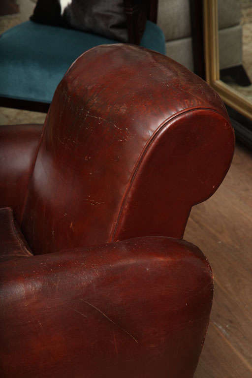 Art Deco 1930's Leather Club Chair