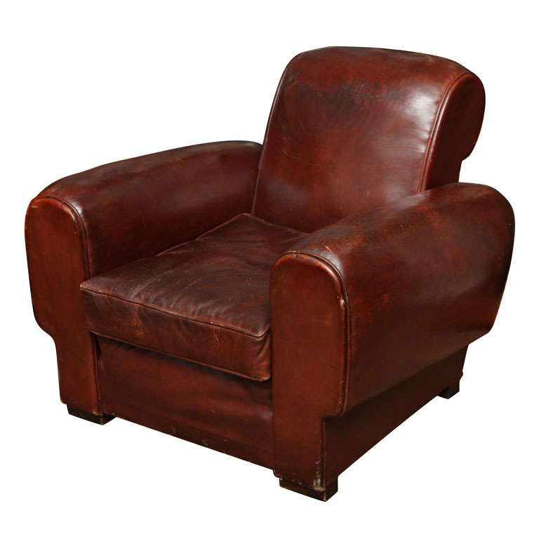 1930's Leather Club Chair