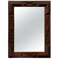 Tramp Art Mirror